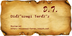 Diószegi Teréz névjegykártya